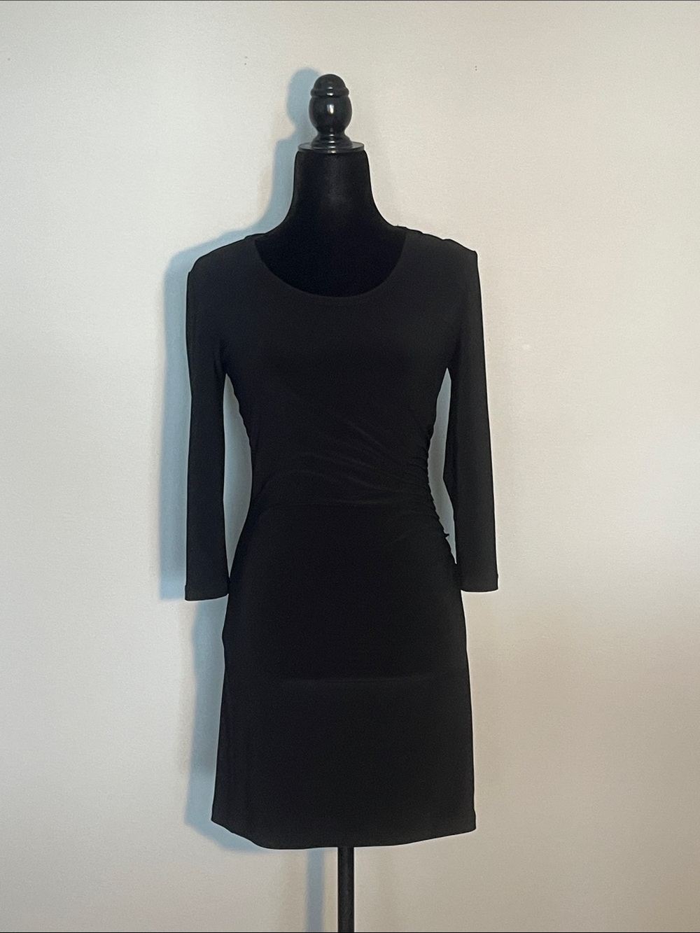 Philosophy Black Long-Sleeve Sheath Dress